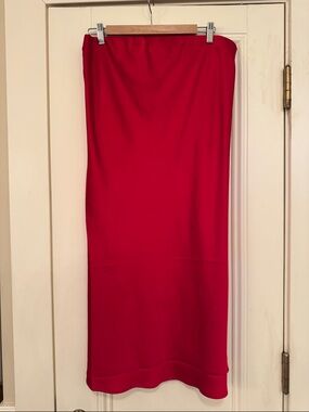 Maternity Red Slip Skirt